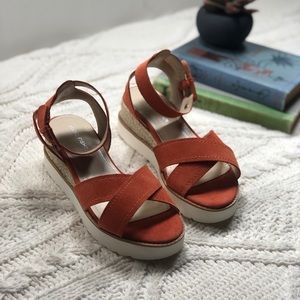 Marc Fisher Jovana Orange Suede